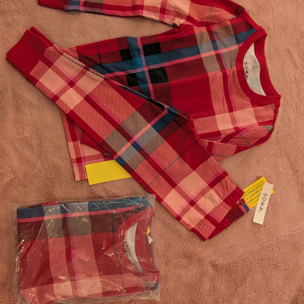 Soma Kids Red Plaid Pajama Set - Picture 2 of 2